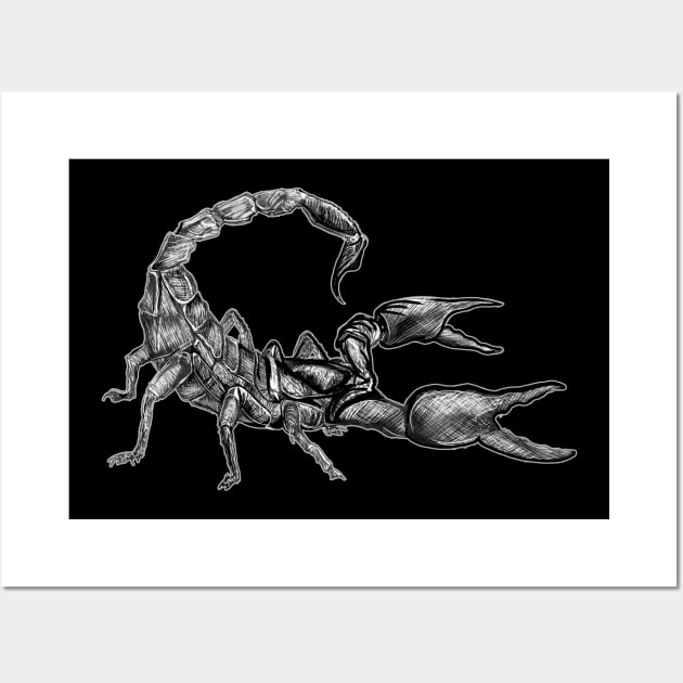 Black Scorpion Wall Art by Dual Rogue